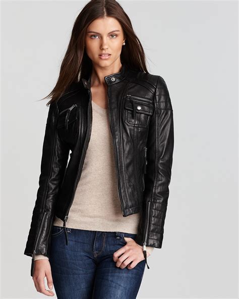 micheal kors leather jacket